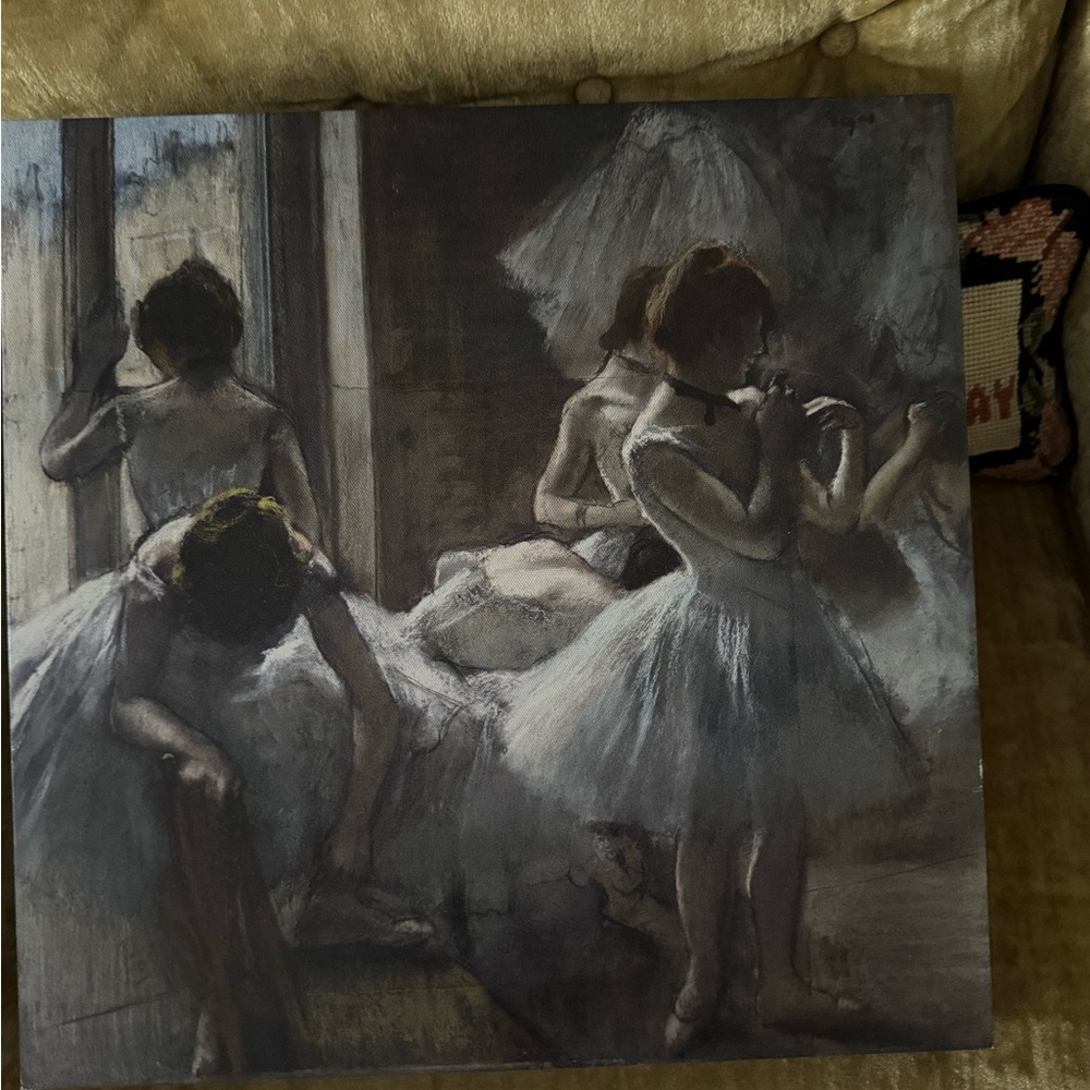 Degas Elegant Ballet Dancers Canvas Art